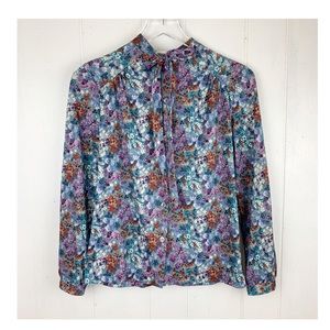 Vintage Floral Blouse